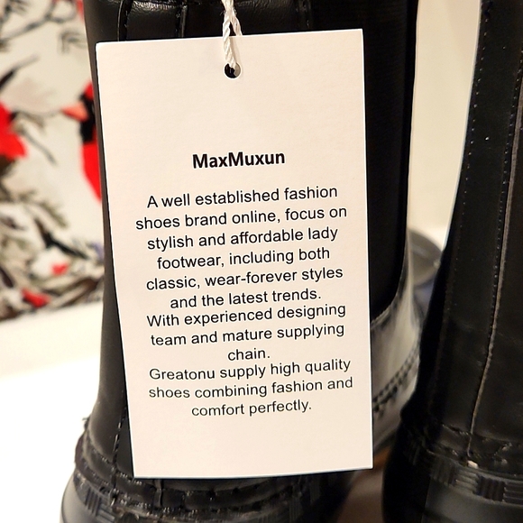 COPY - MAX MUXUM WOMANS NEW MAXMUXUM DUCK BOOTS BLACK VARIOUS SIZES. ANKLE PULL… - Picture 6 of 9